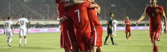  世界杯预选赛，国足力克亚洲劲旅