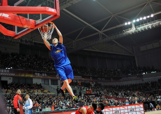 扣篮大赛惊艳全场,创意动作频现 扣篮大赛惊艳全场,创意动作频现